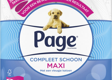 Page Completely clean toilet paper maxi