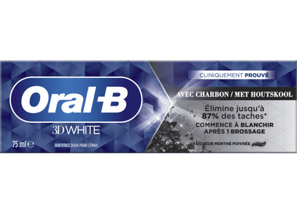 Oral-B 3D White met houtskool tandpasta