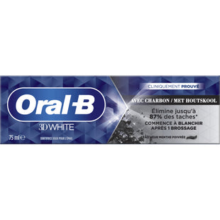 Oral-B 3D White met houtskool tandpasta