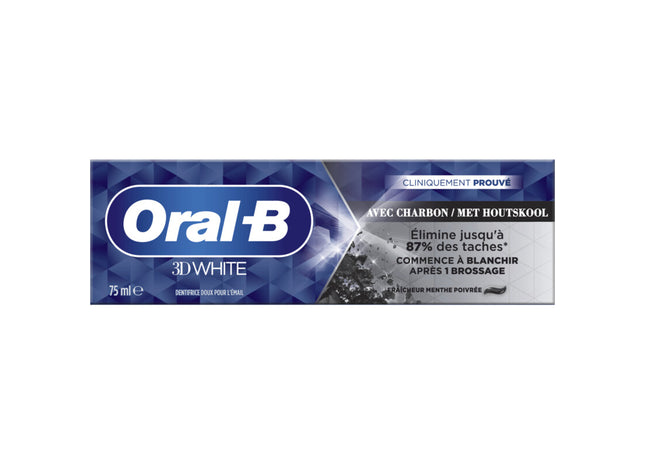 Oral-B 3D White met houtskool tandpasta