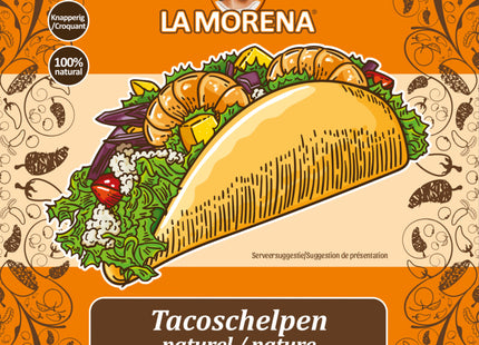 La Morena Tacoschelpen naturel