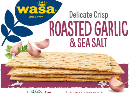 Wasa Delicate crisp roasted garlic &amp; sea salt