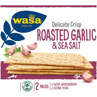 Wasa Zarter, knusprig gerösteter Knoblauch und Meersalz