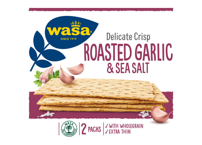 Wasa Delicate crisp roasted garlic & sea salt