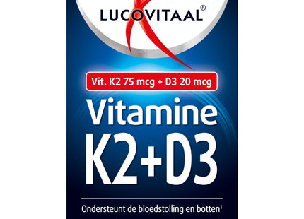 Lucovitaal K2 + D3 vitamin capsules