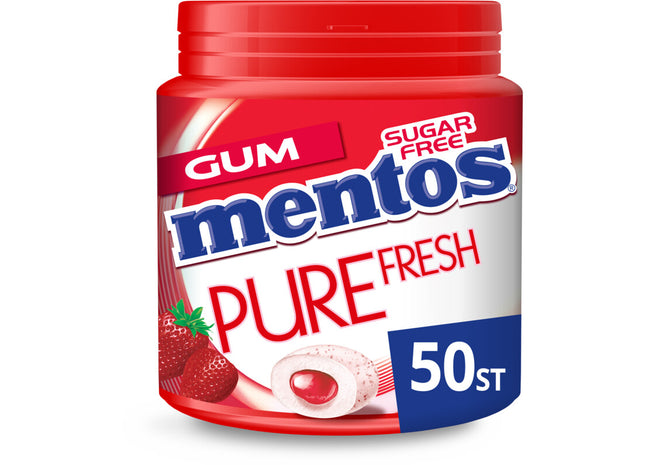 Mentos Gum Pure fresh aardbei