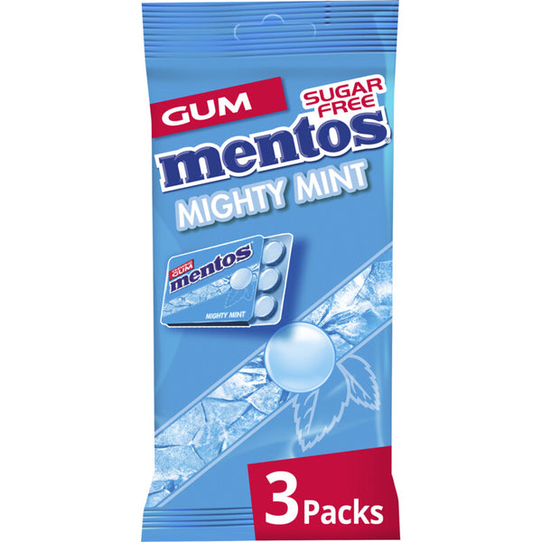 Mentos Gum Mighty mint 3-pack