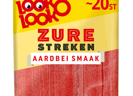 Look-O-Look Zure streken aardbei smaak value pack