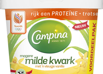Campina Low-fat mild cottage cheese vanilla value pack