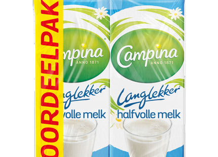 Campina Long tasty semi-skimmed milk discount 4 pack