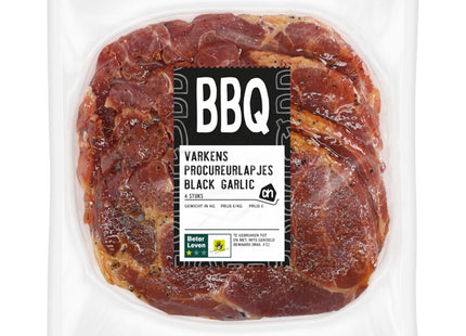 BBQ procureurlapjes black garlic