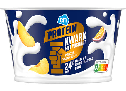 Protein quark with yogurt peach passion