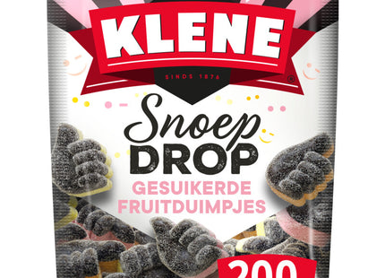 Klene Snoepdrop besuikerde duimpjes