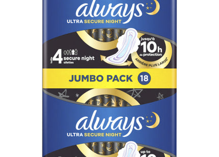 Always Ultra secure night wings sanitary pads
