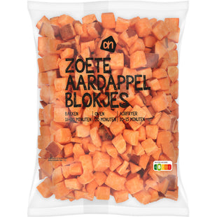 Zoete aardappelblokjes