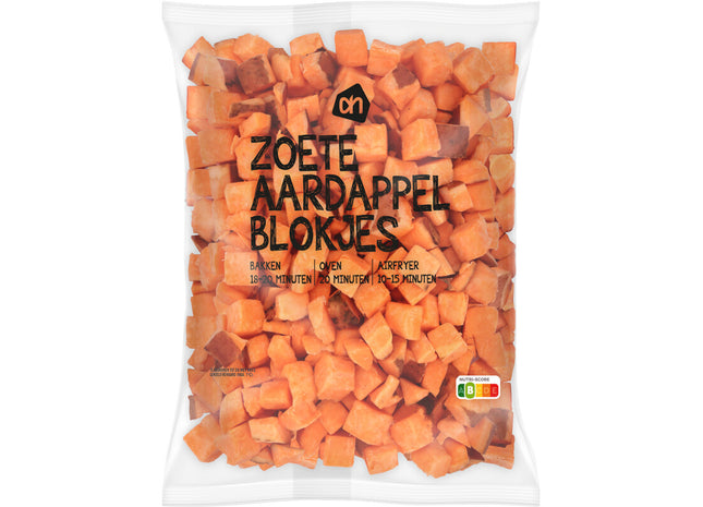 Zoete aardappelblokjes