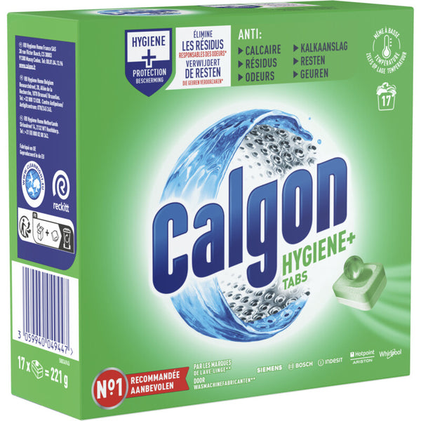 Calgon Hygine+ wasmachinereiniger en anti kalk