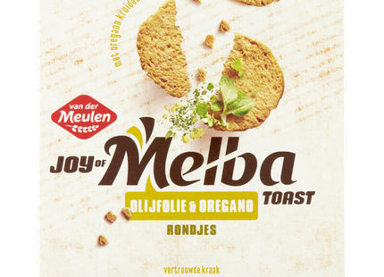 Van der Meulen Melbatoast olijfolie & oregano rondjes