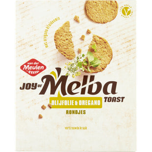 Van der Meulen Melbatoast olijfolie & oregano rondjes
