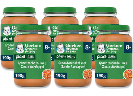 Gerber Organic Dish sweet potato 8+ months 6-pack