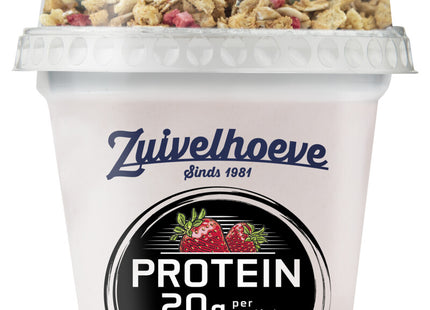 Dairy farm Protein yogurt strawberry