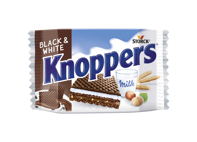 Knoppers Wafel black & white
