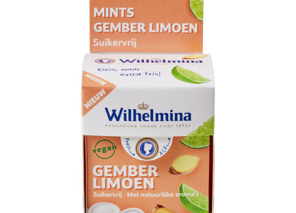 Wilhelmina Mints ginger lime sugar free