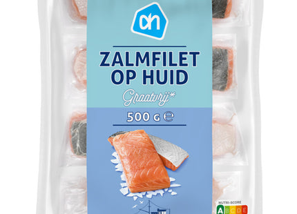 Zalmfilet op huid graatvrij