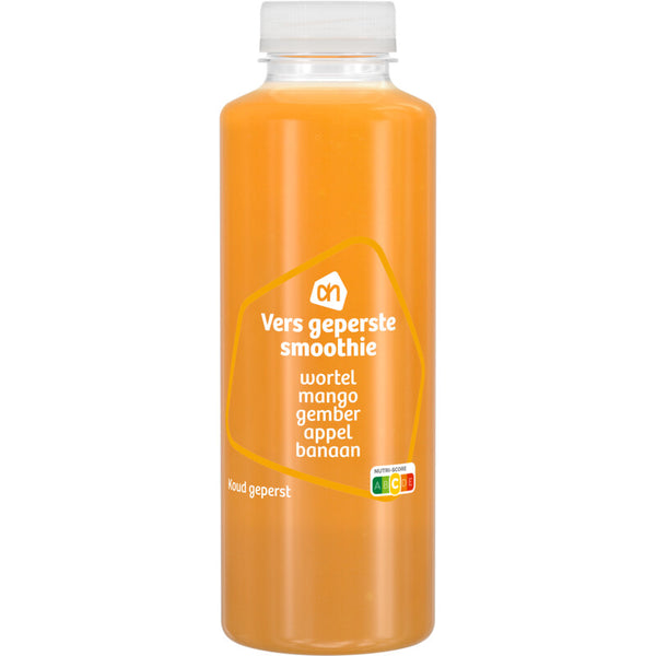 Fresh smoothie carrot mango ginger