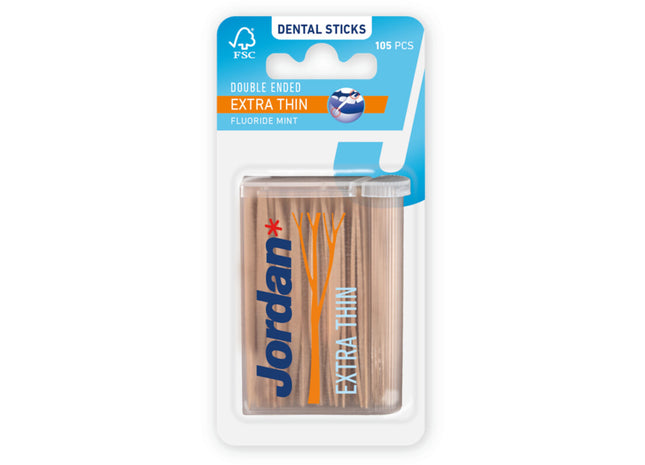 Jordan Dental sticks fluoride mint extra thin