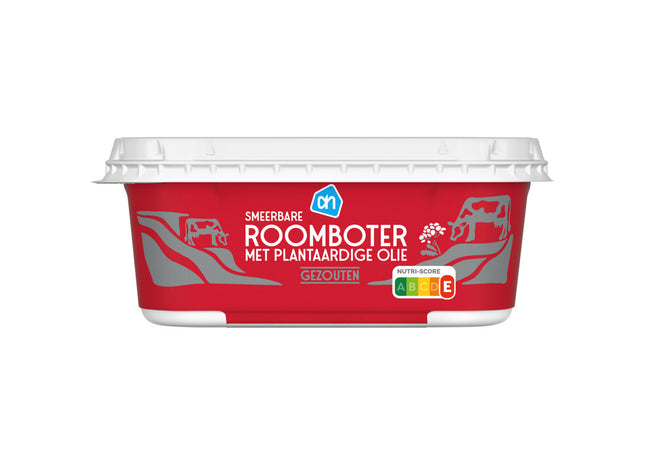 Roomboter met plantaardige olie gezouten