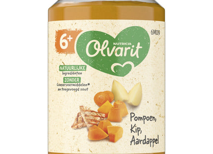 Olvarit Pumpkin chicken potato 6m+