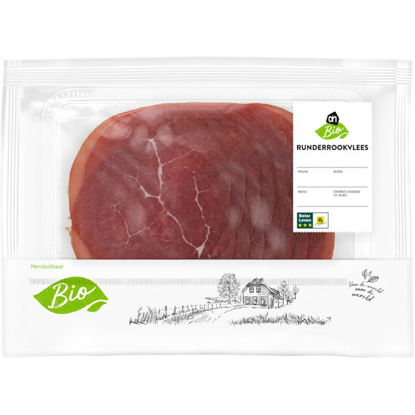 Biologisch geräuchertes Rindfleisch