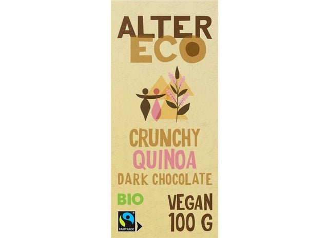 Alter Eco Crunchy quinoa dark chocolate vegan