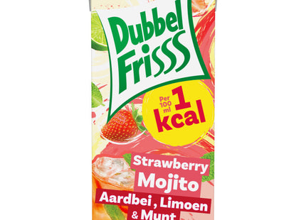 DubbelFrisss Strawberry mojito aardbei, limoen & munt