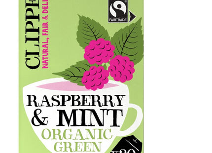 Clipper Organic raspberry & mint green tea
