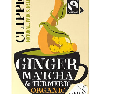 Clipper Ginger matcha turmeric organic green tea