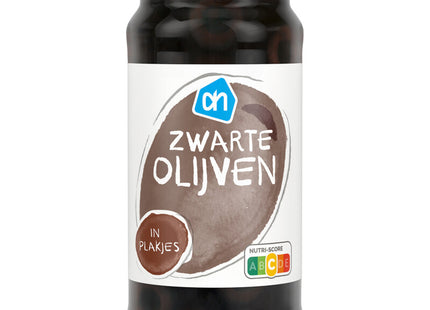 Zwarte olijven plakjes