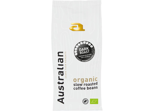 Australian Organic dark roast koffiebonen