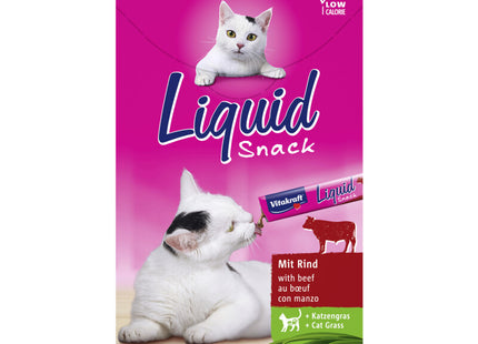 Vitakraft Liquid Snack rund & kattengras 6 st