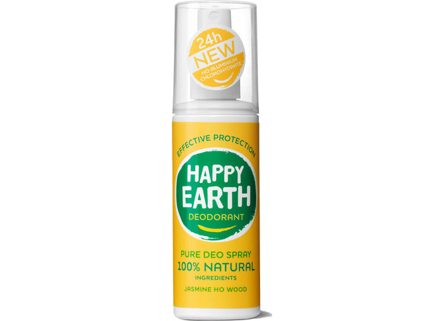 Happy Earth Deodorant Spray Jasmine Ho Wood