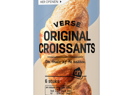 Croissant dough for 6 croissants