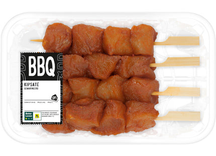 BBQ free-range chicken satay skewer
