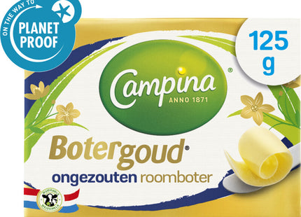 Campina Botergoud ongezouten roomboter