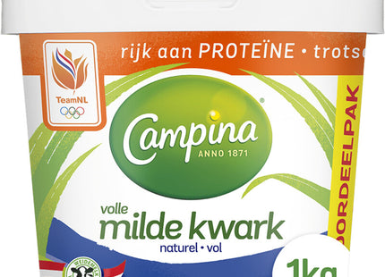 Campina Volle kwark naturel voordeelpak