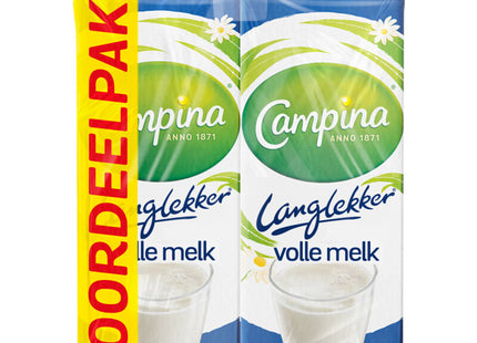Campina Long tasty whole milk discount 4-pack