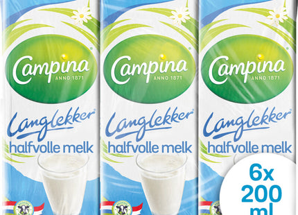 Campina Langlekker halfvolle melk 6-pack