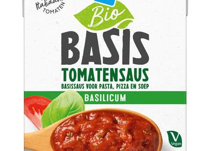 Biologisch Basis tomatensaus basilicum