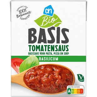 Biologisch Basis tomatensaus basilicum