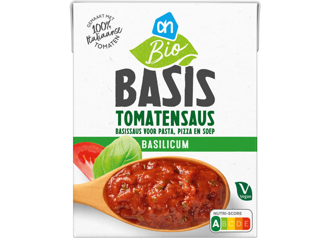 Biologisch Basis tomatensaus basilicum